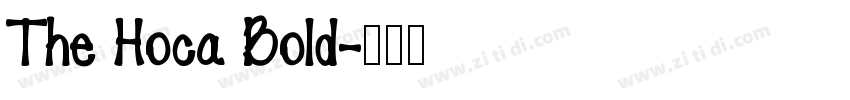 The Hoca Bold字体转换